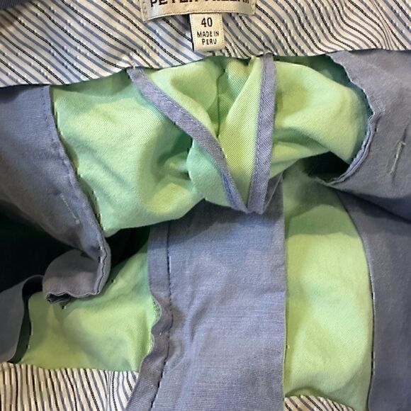 Peter Millar Mens Size 40 Green Chino Shorts - Picture 3 of 3